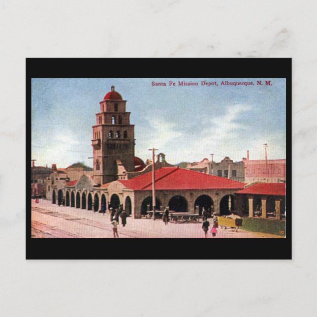 Postal antigua - Albuquerque, Nuevo México, Estado (Anverso)