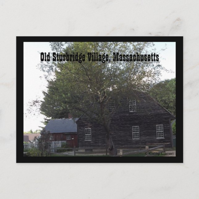 Postal Antigua aldea de Sturbridge (Anverso)