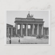 Antigua Alemania Puerta de Brandenburgo c1900 Berl