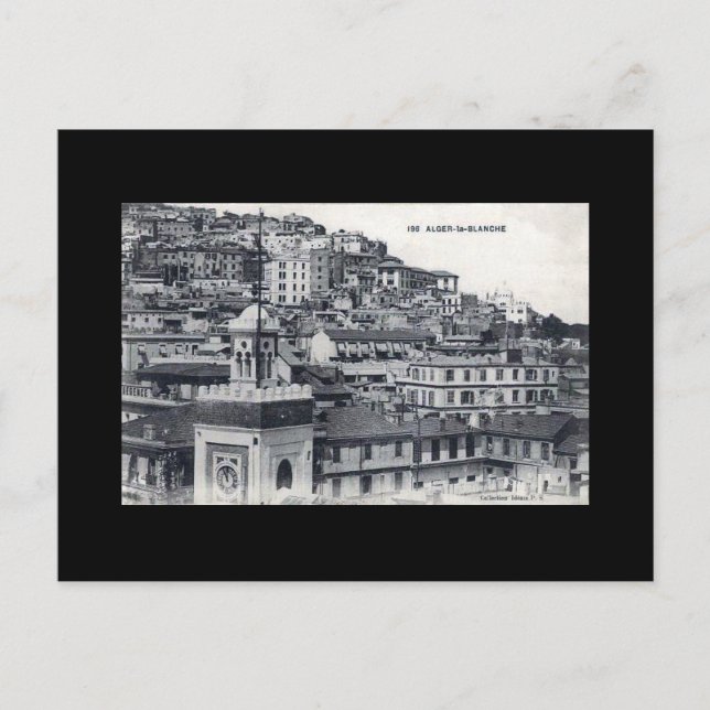 Postal antigua - Alger-la-Blanche (Anverso)