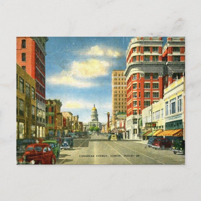 Postal antigua - Austin Texas (Anverso)