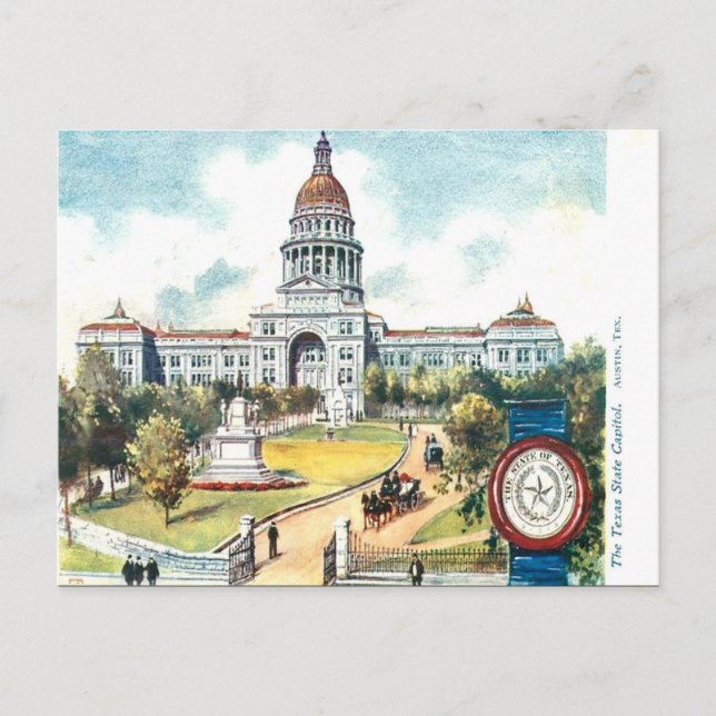 Postal antigua - Austin, Texas (Anverso)