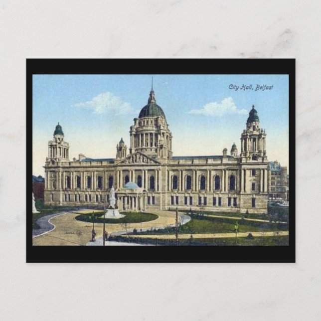 Postal antigua - Ayuntamiento, Belfast (Anverso)