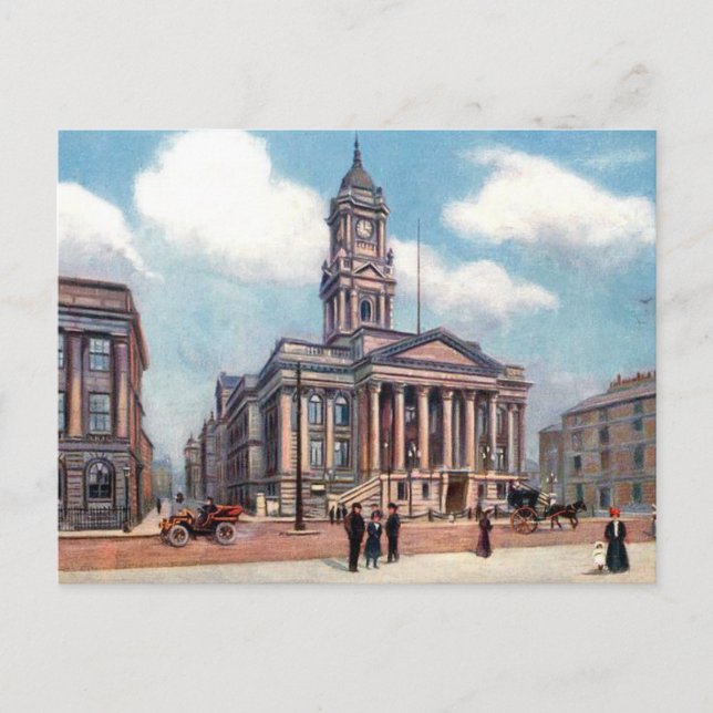 Postal antigua - Ayuntamiento de Birkenhead (Anverso)