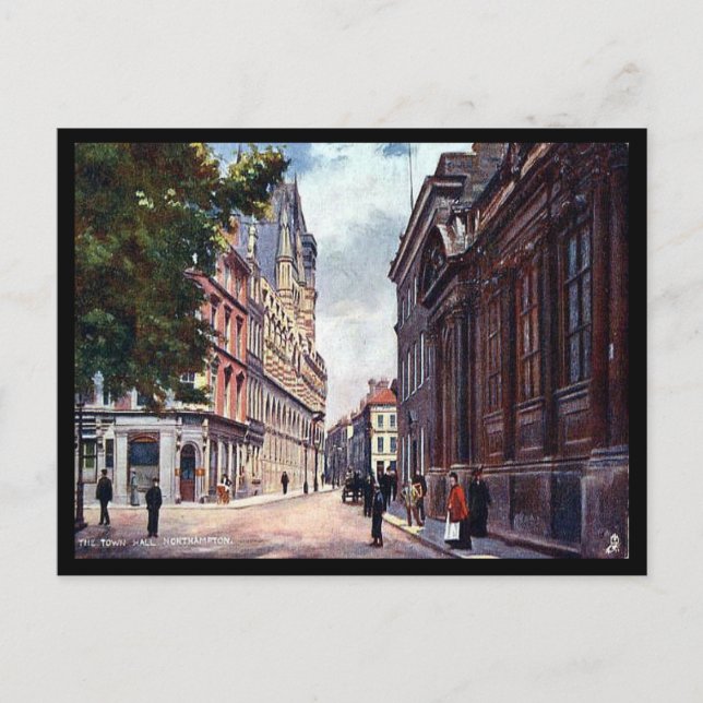 Postal antigua - Ayuntamiento, Northampton (Anverso)