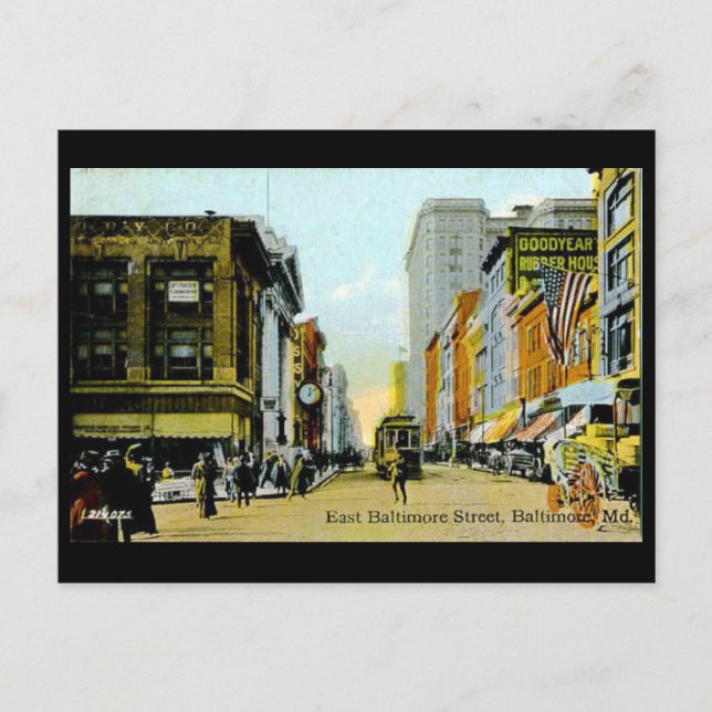 Postal antigua - Baltimore, Maryland, Estados Unid (Anverso)