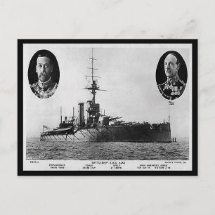 Postal antigua - Battleship HMS Ajax