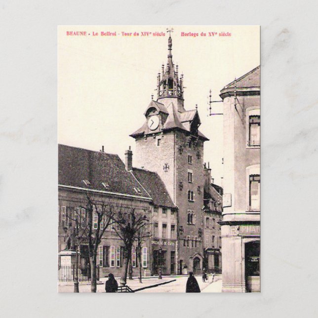 Postal antigua - Beaune, Côte d'Or, Francia (Anverso)