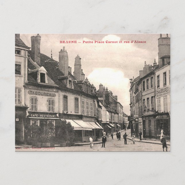 Postal antigua - Beaune, Côte d'Or, Francia (Anverso)