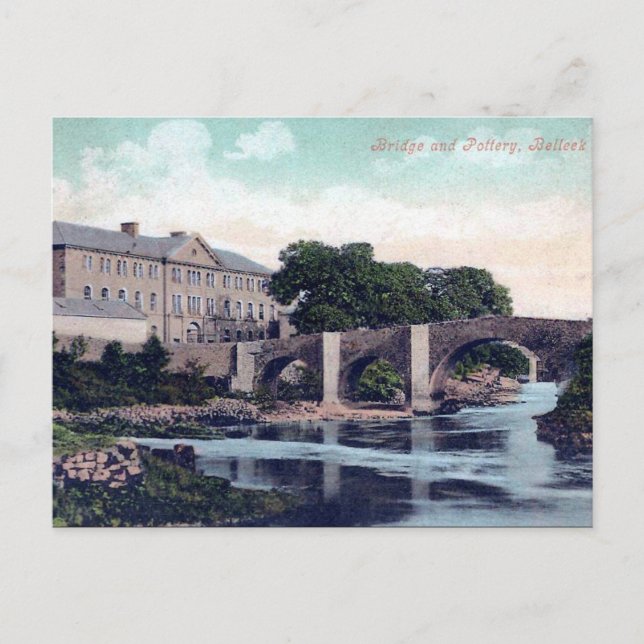 Postal antigua - Belleek, Co Fermanagement, Irland (Anverso)
