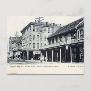 Postal antigua - Belleville, Illinois