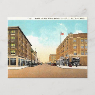 Postal antigua - Billings, Montana