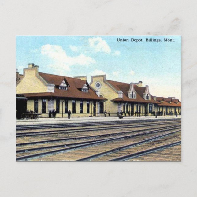 Postal antigua - Billings, Montana (Anverso)