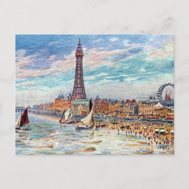 Postal antigua - Blackpool, Lancashire (Anverso)