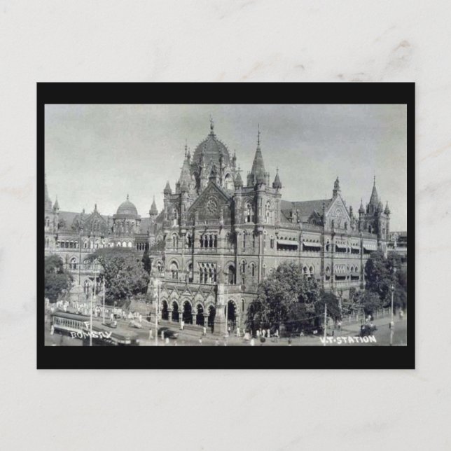 Postal antigua - Bombay, Victoria Terminus (Anverso)