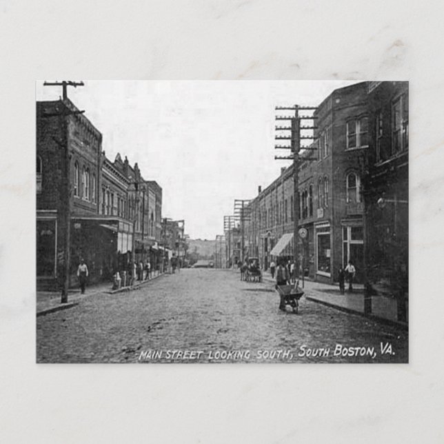 Postal antigua - Boston meridional, Virginia, Esta (Anverso)