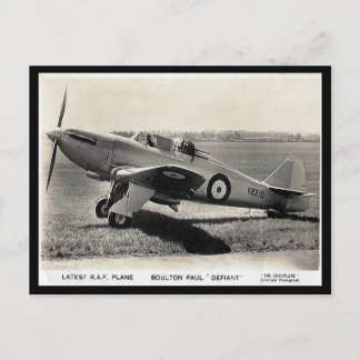 Postal antigua - Boulton Paul "Defiant"