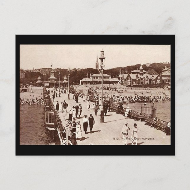 Postal antigua - Bournemouth Pier (Anverso)