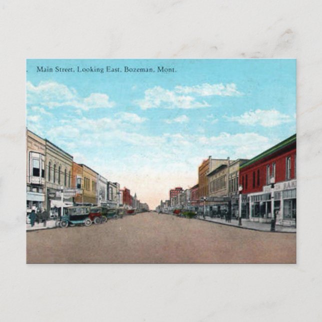 Postal antigua - Bozeman, Montana, Estados Unidos (Anverso)