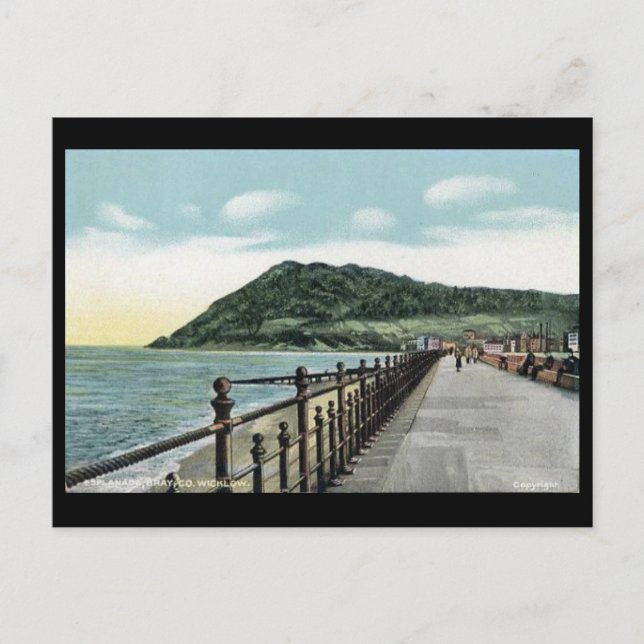 Postal antigua - Bray, Co Wicklow, Irlanda (Anverso)