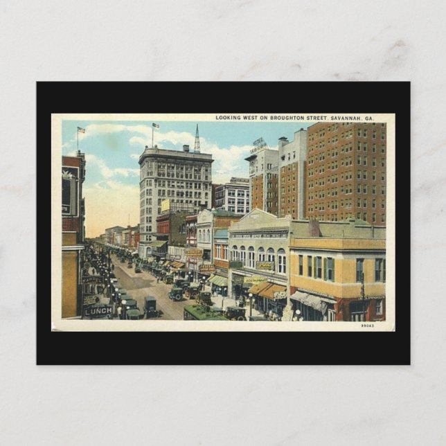 Postal antigua, Broughton St, Savannah, Georgia (Anverso)