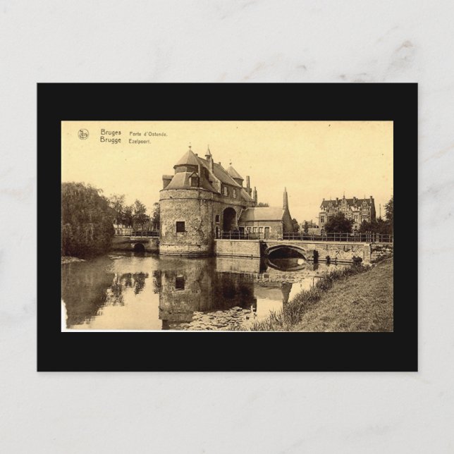 Postal antigua, Brujas (Anverso)