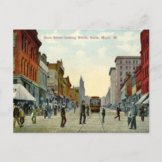 Postal antigua - Butte, Montana, Estados Unidos (Anverso)