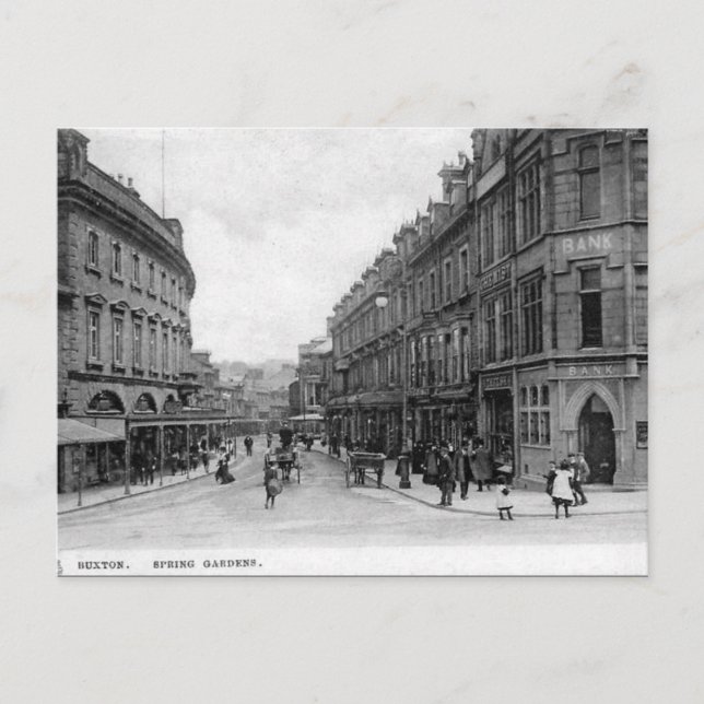 Postal antigua - Buxton, Derbyshire (Anverso)