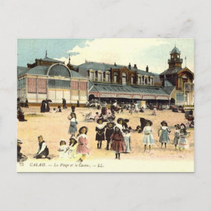 Postal antigua - Calais, Beach & Casino