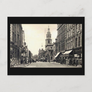 Postal antigua - Calle alta, Worcester