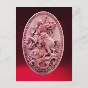 POSTAL ANTIGUA CAMEO ST. GEORGE Y DRAGON