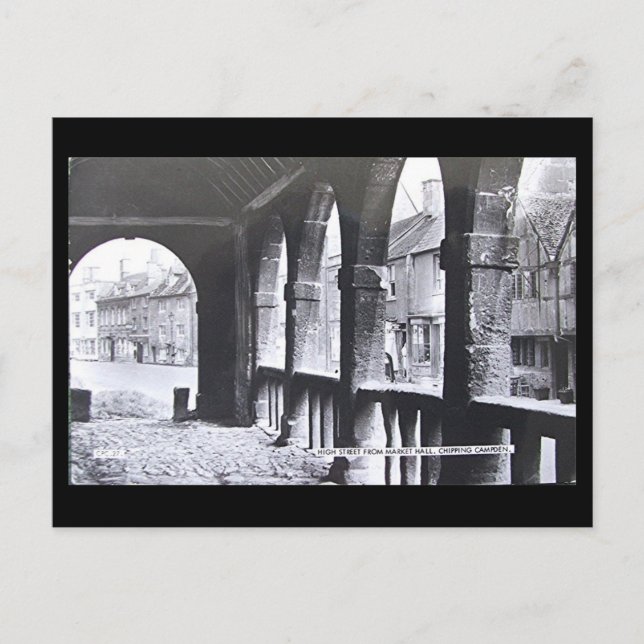 Postal antigua - Campden chispeante, glos (Anverso)