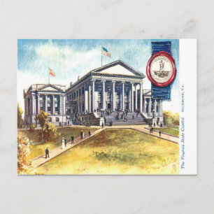 Postal antigua - Capitolio Estatal de Virginia