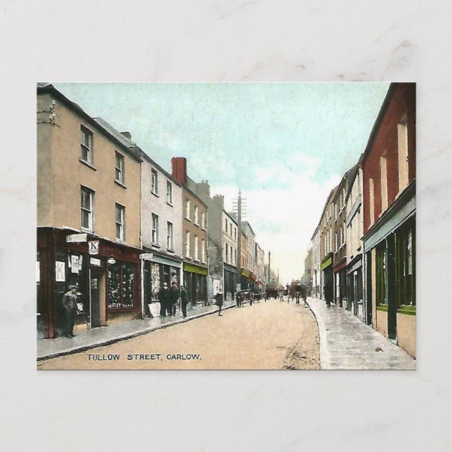 Postal antigua - Carlow, Irlanda (Anverso)