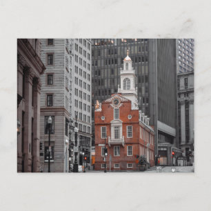 Postal Antigua Casa del Estado de Boston