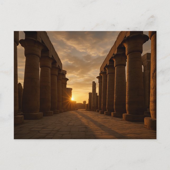 Postal Antigua Casa del Templo, Postcard, Hora Dorada (Anverso)