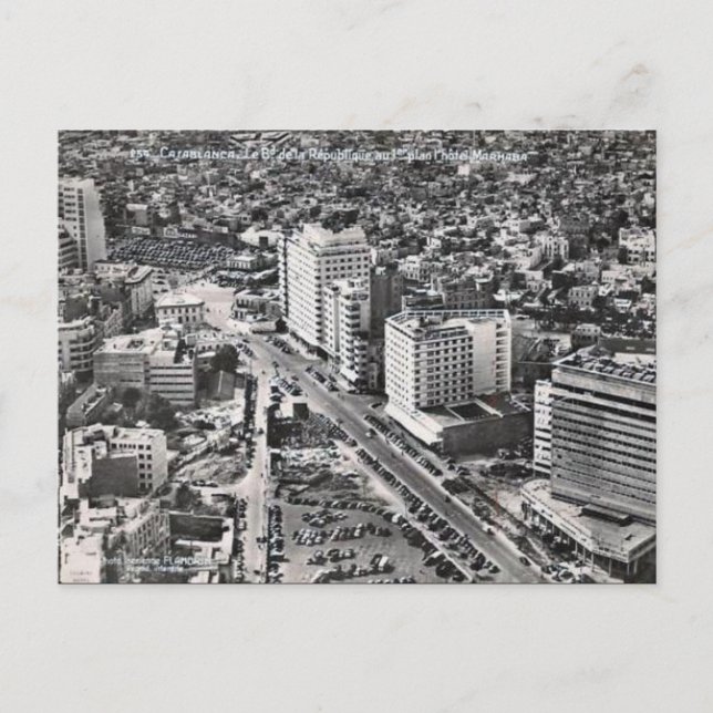 Postal antigua - Casablanca, Marruecos (Anverso)