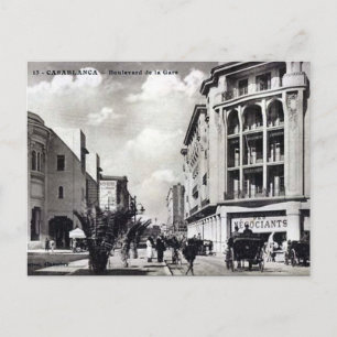 Postal antigua - Casablanca, Marruecos