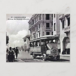 Postal antigua - Casablanca, Marruecos