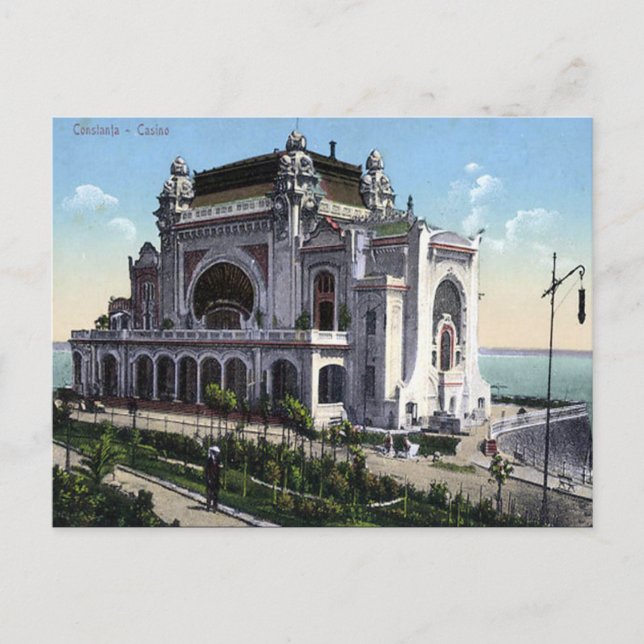 Postal antigua - Casino, Constanta, Rumania (Anverso)