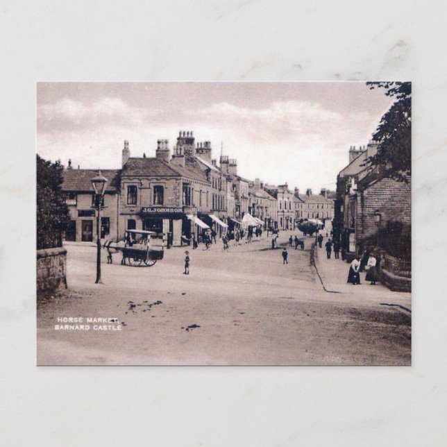 Postal antigua - Castillo Barnard, Co Durham (Anverso)