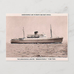 Postal antigua - Castillo Braemar SS