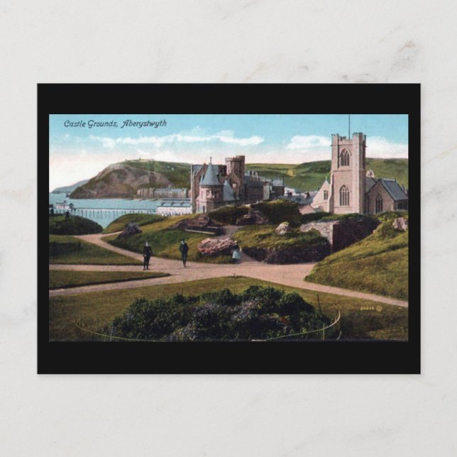 Postal antigua - Castillo de Aberystwyth (Anverso)