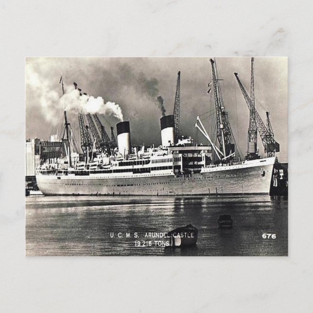 Postal antigua - Castillo de Arundel UCMS (Anverso)