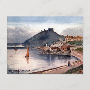 Postal antigua - Castillo de Criccieth, Gales