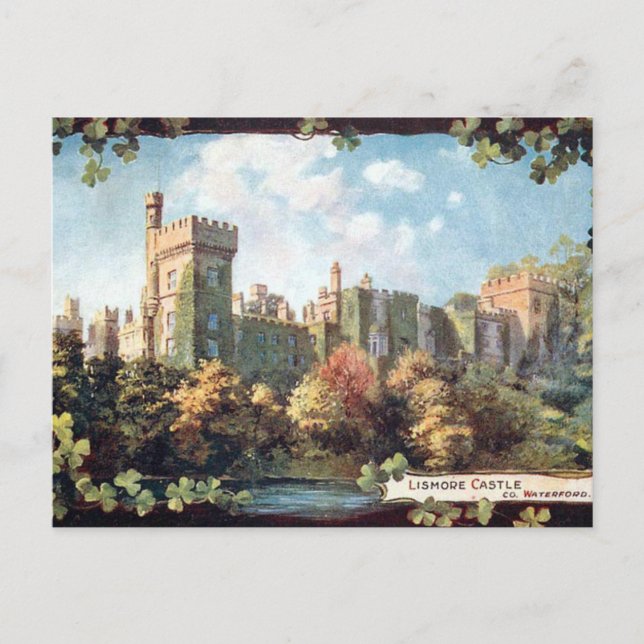 Postal antigua - Castillo Lismore, Co Waterford (Anverso)