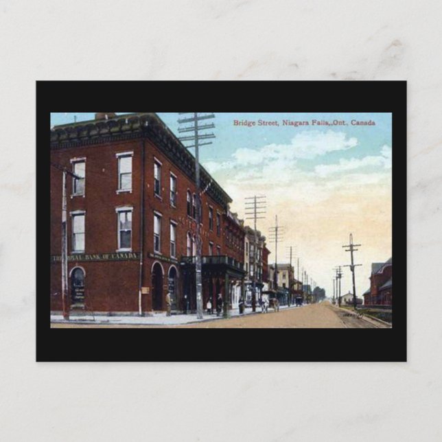 Postal antigua - Cataratas del Niágara, Ontario (Anverso)