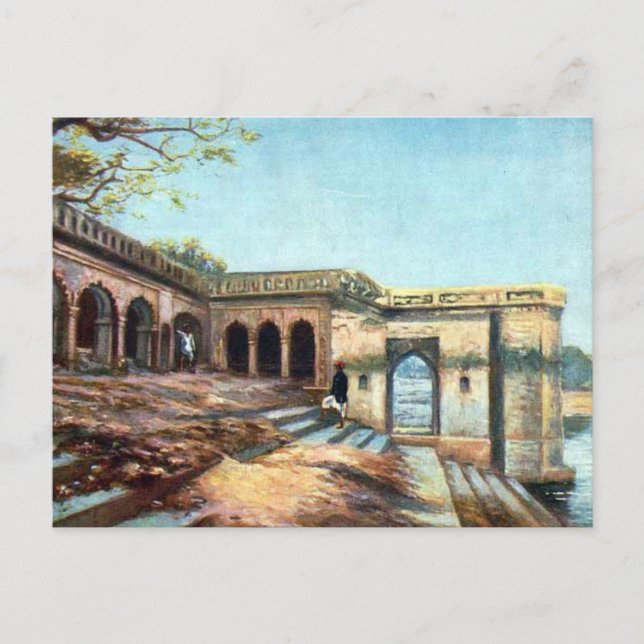 Postal antigua - Cawnpore (Kanpur), India (Anverso)