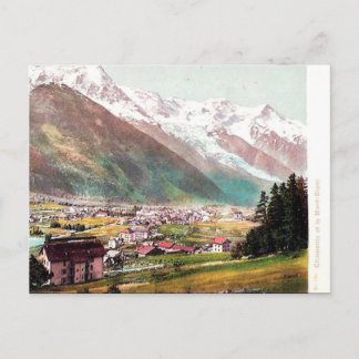 Postal antigua - Chamonix y Mont Blanc