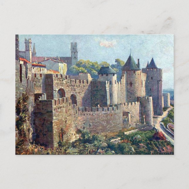Postal antigua - Cité de Carcassonne, Aude (Anverso)